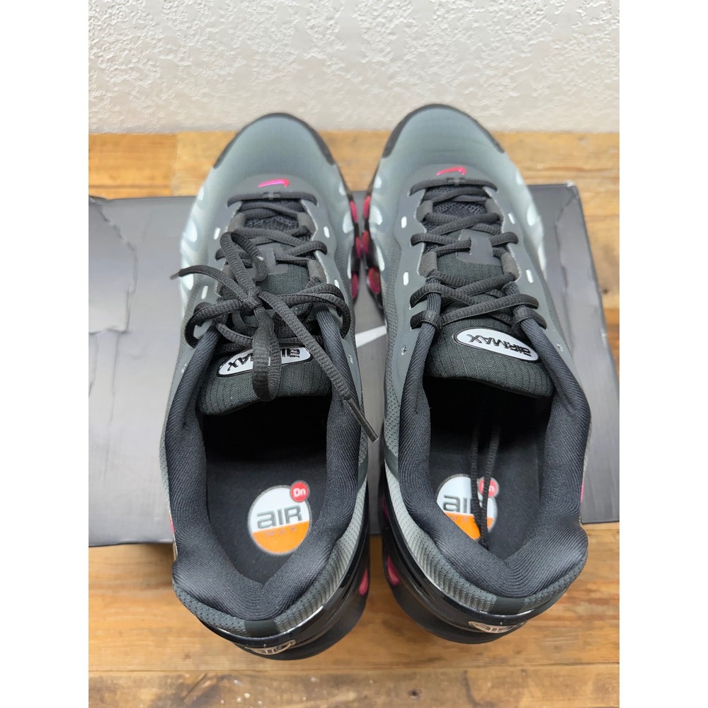 Nike Air Max Dn Smoke Grey Fireberry Black IH4119-004 Mens 12.5 Running Shoes - Picture 6 of 9